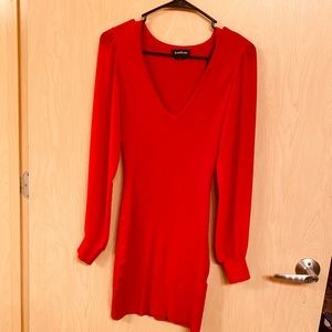 Red Bebe dress